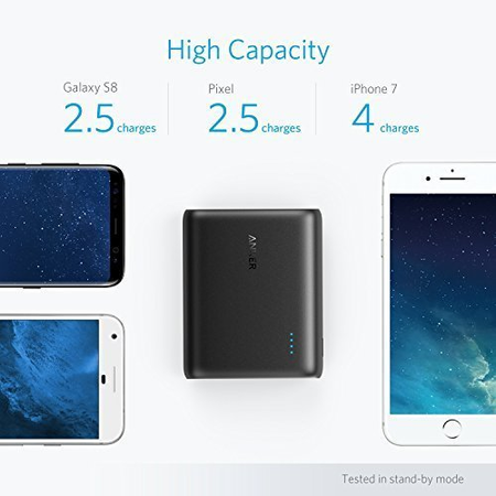 [USB-C Input] Anker PowerCore 13000 C - Compact 13000mAh 2-Port Ultra Portable Charger Power Bank for Galaxy S8, S8+, the new MacBook, Google Pixel, Nintendo Switch, Nexus 5X/6P, HTC 10 and More