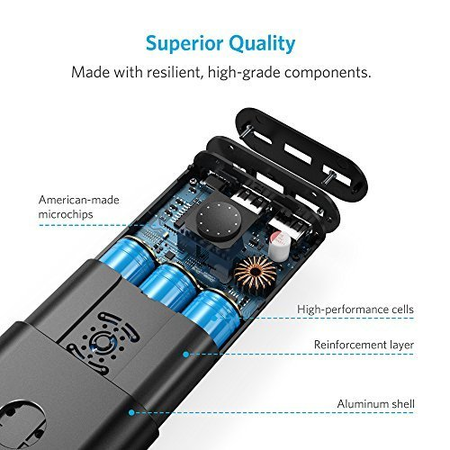 Anker PowerCore+ 20100 USB-C Portable Charger, 6A Type-C External Battery for Macbook, Nexus, Nintendo Switch & PowerIQ for iPhone 8 / 8 Plus / iPhone X / iPhone 6 / 6s / 7 / iPad & Samsung & LG