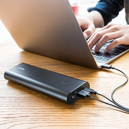 Anker PowerCore+ 20100 USB-C Portable Charger, 6A Type-C External Battery for Macbook, Nexus, Nintendo Switch & PowerIQ for iPhone 8 / 8 Plus / iPhone X / iPhone 6 / 6s / 7 / iPad & Samsung & LG