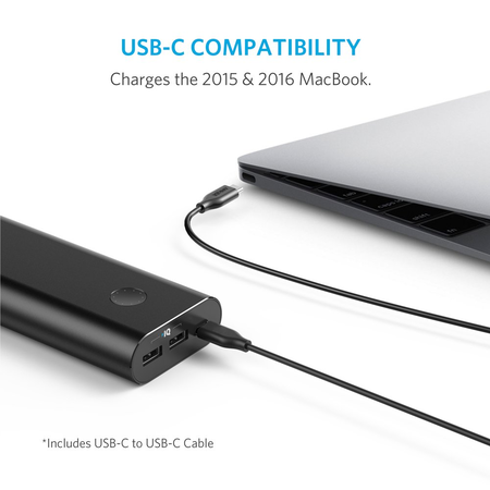 Anker PowerCore+ 20100 USB-C Ultra-High-Capacity Premium External Battery/Portable Charger/Power Bank with PowerPort+ 1 Wall Charger for Apple MacBook, iPhone, iPad, Samsung & more