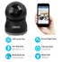 Wireless Security Camera, UOKOO 720P HD Home WiFi Wireless Security Surveillance Camera with Motion Detection Pan/Tilt, 2 Way Audio and Night Vision Baby Monitor, Nanny Cam (632black)