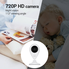 Home IP Camera, OzWi Smartlink Mini Wifi Wireless Security IP Camera Surveillance System Remote Monitoring with Two-way Audio Night Vision(White)