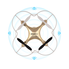 SINOCHIP RC Drone Kit with Camera Headless Mode One Key Return RTF 2.4GHz 4 Channel 6 Axis Gyro Quadcopter Easy Operation for Beginners (Gold)