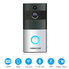 Video Doorbell, HOMSCAM Wireless Door Bell Smart WiFi Camera Video Doorbell Security Camera with PIR Motion Detection 720P HD, Real-Time Two-Way Talk and Video, Night Vision ( Built-in 8G Card )