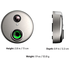 Skybell HD WiFi Doorbell Camera Alarm.com 1080p Color Night Vision Silver