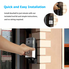 Video Doorbell, HOMSCAM Wireless Door Bell Smart WiFi Camera Video Doorbell Security Camera with PIR Motion Detection 720P HD, Real-Time Two-Way Talk and Video, Night Vision ( Built-in 8G Card )
