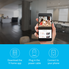 YI Home Camera, Wi-Fi IP Indoor Security System with Motion Detection, Night Vision for Baby / Pet / Front Porch Monitor - Cloud Service Available (White)