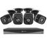 EZVIZ 4K UltraHD 8MP Outdoor IP PoE Surveillance System, 4 Weatherproof UHD EXIR Security Cameras, 4 Channel 2TB NVR Storage, 100ft Night Vision, Smart Video Analytics, Customizable Motion Detection