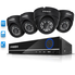 FREDI 4CH Security Camera System Full 960H DVR with 4x 800TVL Superior Night Vision IR Cut Leds indoor CCTV Camera (P2P Technology/E-Cloud Service,Without Hard Drive)
