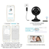 Wansview Home Security Camera, 720P WiFi Wireless IP Camera for Baby /Elder/ Pet/Nanny Monitor with Night Vision K2 4Pack (Black)