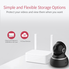 YI Dome Camera 1080p HD Pan / Tilt / Zoom Wireless IP Security Surveillance System Night Vision - Cloud Service Available (Black)