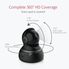 YI Dome Camera 1080p HD Pan / Tilt / Zoom Wireless IP Security Surveillance System Night Vision - Cloud Service Available (Black)