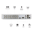 EZVIZ FULL HD 1080p Outdoor Surveillance System, 8 Weatherproof HD Security Cameras, 16 Channel 2TB DVR Storage, 100ft Night Vision, Customizable Motion Detection