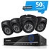 FREDI 4CH Security Camera System Full 960H DVR with 4x 800TVL Superior Night Vision IR Cut Leds indoor CCTV Camera (P2P Technology/E-Cloud Service,Without Hard Drive)