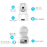 UTHMNE HD WiFi Security Surveillance IP Camera Home Monitor with Night Vision, Motion Detection Alerts, Two-Way Audio and Remote Viewing