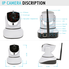 UOKOO Home Security Camera,720P WiFi Security Camera Internet Surveillance Camera Built-in Microphone, WiFi Security IP Camera with iOS/Android App,Pan/Tilt with 2-Way Audio