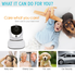 UOKOO Home Security Camera,720P WiFi Security Camera Internet Surveillance Camera Built-in Microphone, WiFi Security IP Camera with iOS/Android App,Pan/Tilt with 2-Way Audio