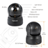 Faleemi 720P Pan/Tilt Wireless WiFi IP Camera, Home Security Surveillance Video Camera (Black)