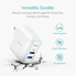 Anker Elite Dual Port 24W USB Travel Wall Charger PowerPort 2 with PowerIQ and Foldable Plug, for iPhone X / 8 / 7 / 7 Plus / 6s / 6s Plus, iPad Pro / Air 2 / mini 3 / mini 4, Samsung S4/ S5, and More