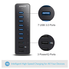 Anker 10 Port 60W Data Hub with 7 USB 3.0 Ports and 3 PowerIQ Charging Ports for Macbook, Mac Pro / mini, iMac, XPS, Surface Pro, iPhone 7, 6s Plus, iPad Air 2, Galaxy Series, Mobile HDD, and More
