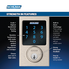 Schlage Z-Wave Connect Century Touchscreen Deadbolt with Built-In Alarm, Works with Amazon Alexa via SmartThings, Wink or Iris,  Satin Nickel, BE469 CEN 619