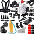 Kupton Accessories for GoPro Hero 5 Session/ Hero Session Bundle Action Camcorder Camera Accessories Mounts Waterproof Housing Case Chest Head Bike Car Backpack Clip Mount