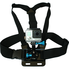 Chest Mount Harness for GoPro Cameras - Adjustable Body Strap Rig + 3-Way Adjustment Base with Aluminum Thumbscrew Kit - Fits ALL Go Pro Hero Models, HERO4, HERO3+ Black Edition
