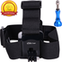 Head Strap Mount for GoPro Cameras - Headband Harness + Aluminum Thumbscrew - Fits ALL Go Pro Hero Models, HERO4, HERO3+ Black Edition, HERO3, HERO2, HERO1, HD & SJ4000 etc.