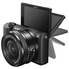 Sony Alpha a5100 HD 1080p Mirrorless Digital Camera Black + 16-50mm Lens Kit + 32GB Accessory Bundle + DSLR Photo Bag + Extra Battery + Wide Angle Lens + 2x Telephoto Lens + Flash + Remote + Tripod