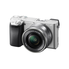 Sony Alpha a6300 Mirrorless Digital Camera with 3" LCD, SIlver (ILCE6300L/S) w/ 16-50 Lens