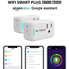 ANNBOS WiFi Outlet Smart Plug Compatible with Alexa, Google home