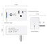 ANNBOS WiFi Outlet Smart Plug Compatible with Alexa, Google home