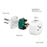 ANNBOS WiFi Outlet Smart Plug Compatible with Alexa, Google home