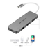 Cáp chuyển đổi đa năng USB-C Hub Type C 4 trong 1 cho MacBook Pro hiệu ANNBOS - USA.(Space Grey)