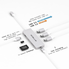 ANNBOS USB C Hub with 4K HDMI and 4 USB Ports(USB 3 x 3 + USB C)- Silver