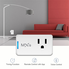 MXQ Wireless Mini Smart Outlet Wifi Enabled Smart Plug Alexa Intelligent Switch compatible