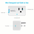 MXQ Wireless Mini Smart Outlet Wifi Enabled Smart Plug Alexa Intelligent Switch compatible