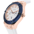 Đồng hồ GUESS Women's U0564L1 Sporty Rose Gold-Tone Stainless Steel Watch with Multi-function Dial and White Strap Buckle