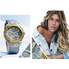 Đồng hồ GUESS Women's U0289L2 Ice Blue Python Print Multifunction Watch