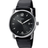 Đồng hồ Fossil The Commuter Three-Hand Date Black Leather Watch