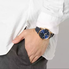 Đồng hồ Fossil Men's Blue Leather Rose Gold Stainless Steel Watch FS5404