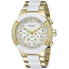 Đồng hồ GUESS Women's U0770L1 Sporty Gold-Tone Stainless Steel Watch with Multi-function Dial and Pilot Buckle