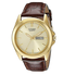 Đồng hồ Citizen Men's Goldtone Watch With Brown Leather Strap