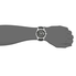 Đồng hồ GUESS Men's U0076G1 Black Classic Crocodile-Grained Leather Strap Chronograph Watch