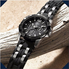 Đồng hồ GUESS Men's Stainless Steel Casual Silicone Watch, Color Silver-Tone/Black (Model: U0366G1)