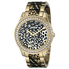 Đồng hồ GUESS Women's U0465L1 Gold-Tone Animal Print Watch