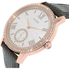Đồng hồ GUESS Women's U0642L3 Classic Grey Watch with Genuine Leather Strap