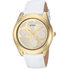 Đồng hồ GUESS Women's Stainless Steel Leather Casual Watch, Color: White (Model: U0895L2)