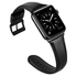 Dây da OUHENG cho đồng hồ Apple Watch Band 42mm 44mm,Sport and Edition, Black Band