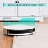 Robot lau nhà Costway Robot Vacuum Cleaner, Smart Strong Suction Cleaner Smart, App Controls & WiFi-Connected, HEPA Filter, Super Quiet Self-Charging